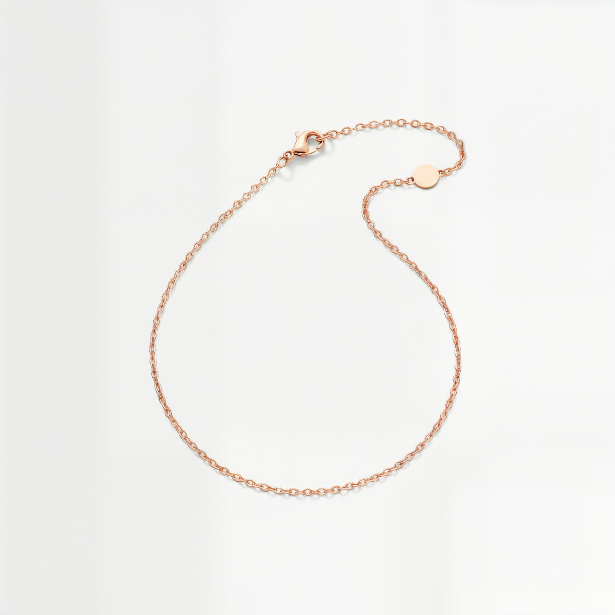 Necklace Chain in 18K rose gold vermeil, 18 inches plus a 2-inch extender